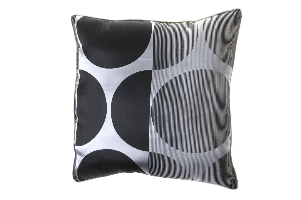 cojin negro jacquard
