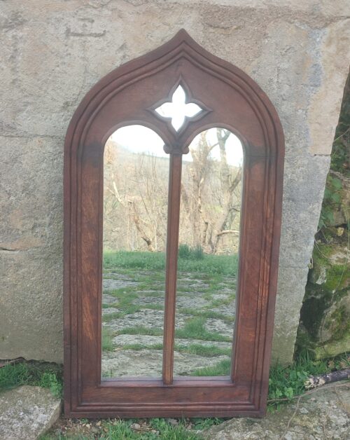 espejo de madera modelo catedral