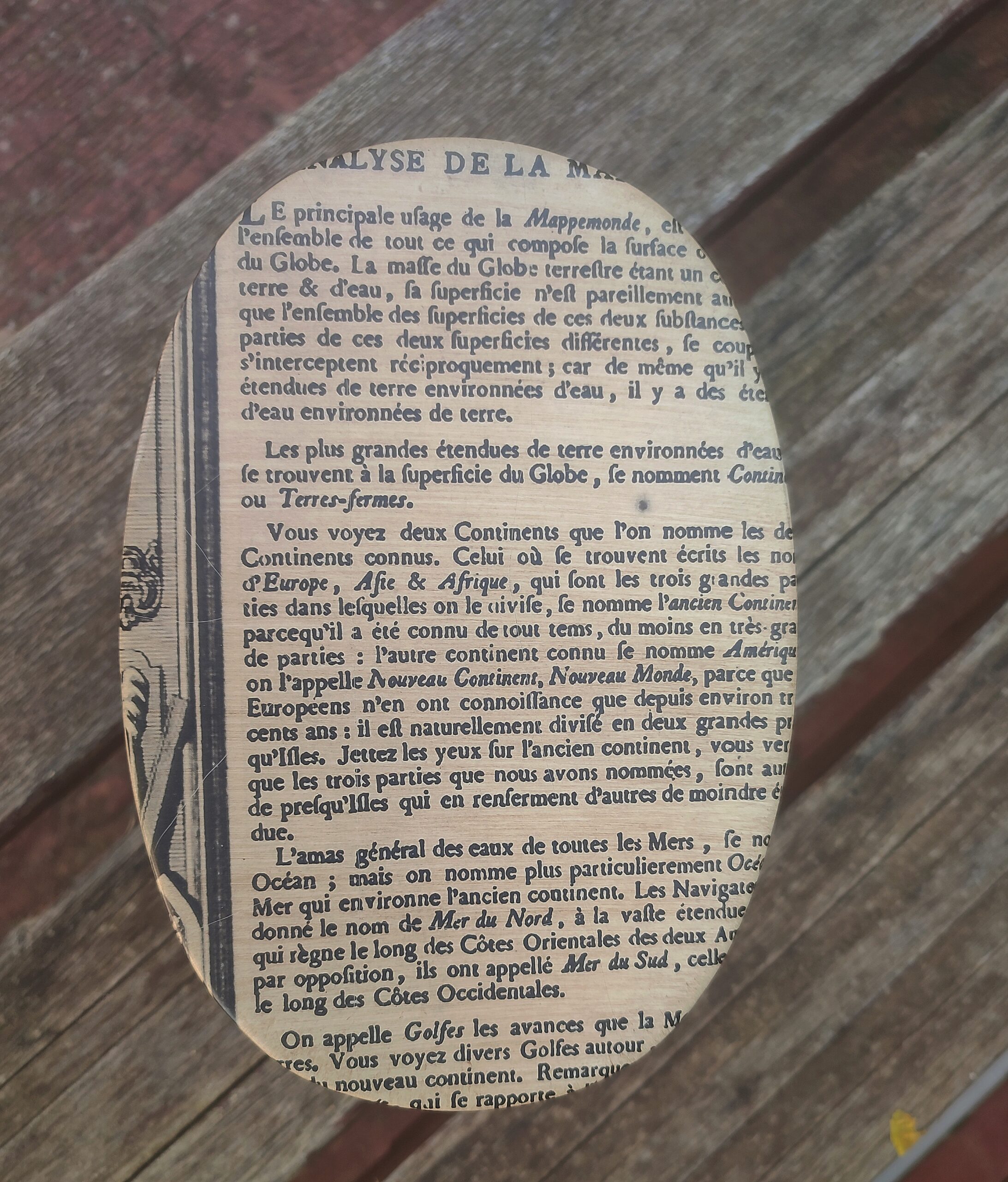 bote ovalado de ceramica